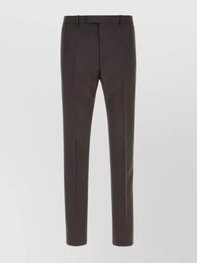GUCCI PANAMA TROUSERS WITH FRONT CREASE AND SLITS
