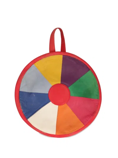 Pre-owned Gucci Panelled Leather Shoulder Bag In Red