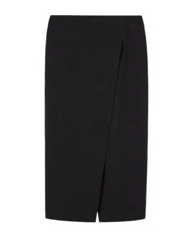GUCCI GUCCI GABARDINE FRONT-SLIT SKIRT