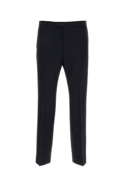 GUCCI PANTALONE IN LANA BLU NAVY UOMO