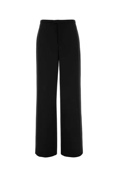Gucci Wide-leg Tailored Trousers In Black