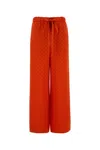 Gucci Pantalone Pigiama In Raso Arancione  Donna