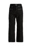 Gucci Stud-embellished Straight-leg Pants In Black