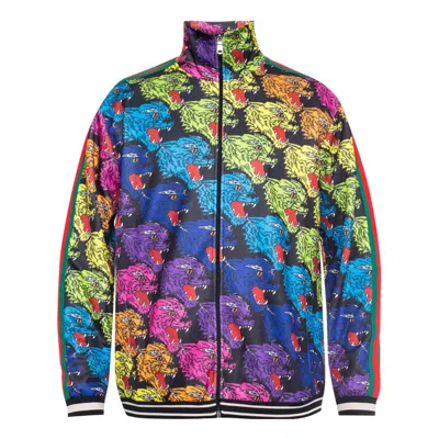 Gucci Panther Face Technical Jersey Jacket 'multicolor'