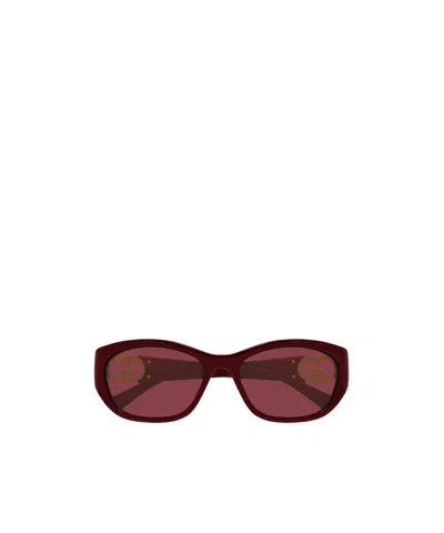 Gucci Panthos Sunglasses In Burgundy