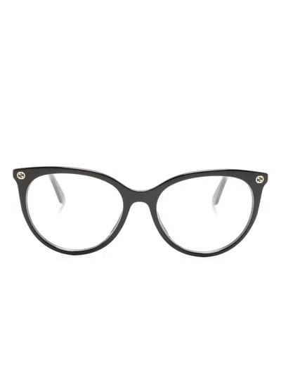 Gucci Pantos-frame Glasses In 褐色