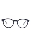 Gucci Round-frame Glasses In Blue
