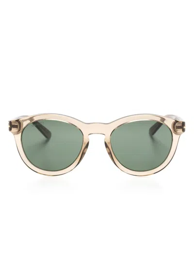 Gucci Pantos-frame Sunglasses In Brown
