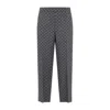 Gucci Gg Logo Flannel Wool Pants