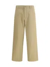 Gucci Wide Leg Cotton Trousers