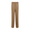 Gucci Gg Jacquard Pants In Beige