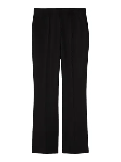 Gucci High Waist Straight Leg Trousers With Pockets In Black