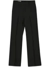 Gucci Wool Gabardine Trousers In Black