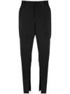 Gucci Side-slit Tapered Trousers In Black