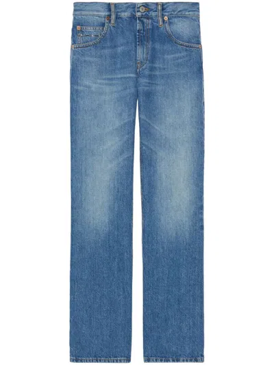 Gucci Denim Trouser In Blue