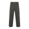 Gucci Straight-leg Trousers In Subtle Checkered Pattern In Gray