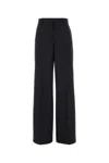 Gucci Charcoal Wool Wide-leg Pant In Blue