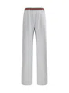 Gucci Horizontal Stripe Sweatpants In Grey