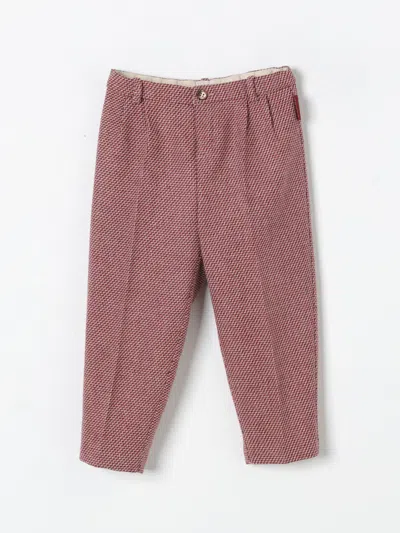 Gucci Trousers  Kids Colour Burgundy In Burgunderrot