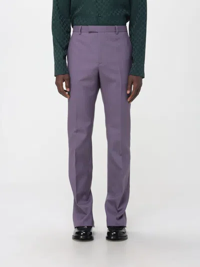 Gucci Pants Men Violet In Purple