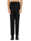 Gucci Tailored Trousers Subtle Pattern Belt Loops In Black