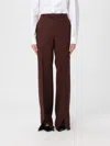 Gucci Pants Woman Brown In Brown