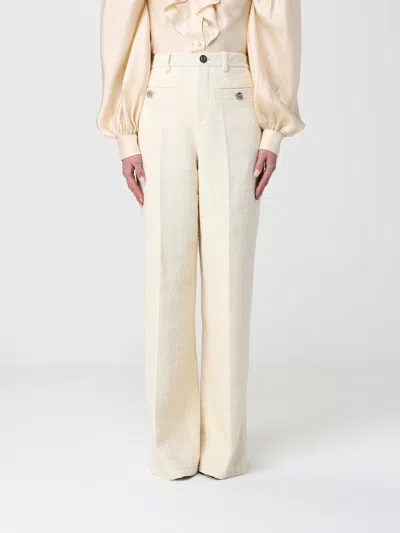 Gucci Pants Woman Beige In Neutral