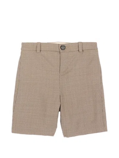 Gucci Pants Wool Brown Bermuda