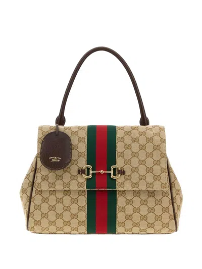 Gucci Paparazzo Gg Medium Handbag In Nude