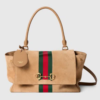 Gucci Paparazzo Medium Top Handle Bag In Neutral