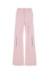 Gucci Cotton Cargo Trousers With Wide Leg Design In Pink