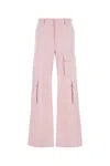 Gucci Cotton Cargo Trousers With Wide Leg Design In Pink