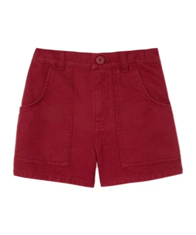 Gucci Patch-pocket Shorts In Burgundy