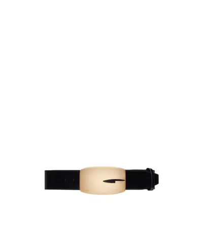 Gucci Patent-leather Adjustable Belt In Black