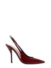 Gucci Signoria 105 Patent Leather Slingback Pumps