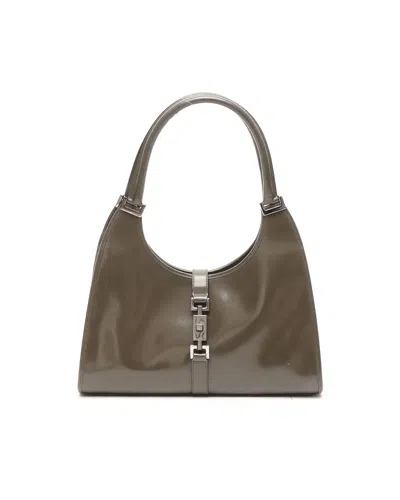 Gucci Patent Leather Jackie Bag In Neutral