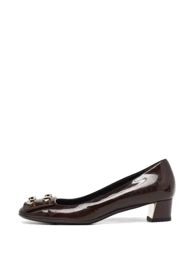 Pre-owned Gucci Patent Leather Pumps In Brown