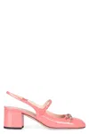 Gucci Horsebit Patent Leather Slingback Pumps