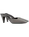 Gucci Patent Mule In Gray