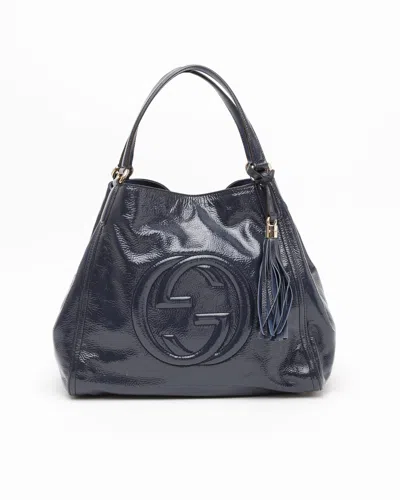 Gucci Patent Soho Tote Bag
