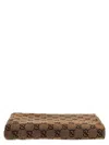 Gucci Gg Supreme Cotton Beach Towel In Beige