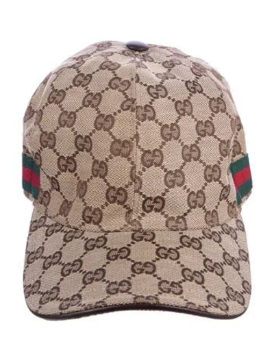 Pre-owned Gucci Pattern Baseball Cap In Brown