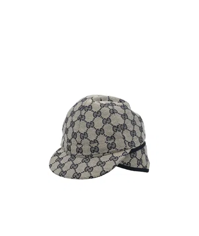 Gucci Pattern Hat In Gray