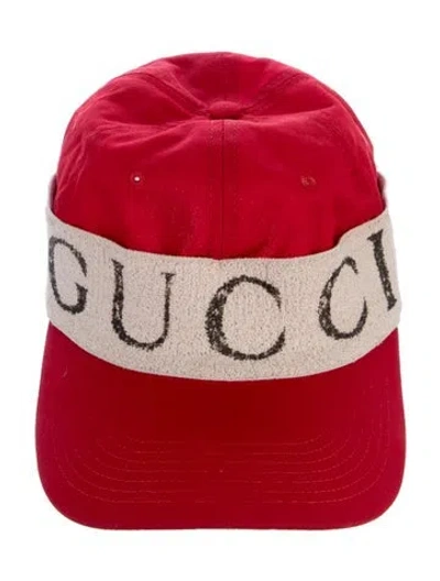 Pre-owned Gucci Pattern Print Baseball Cap