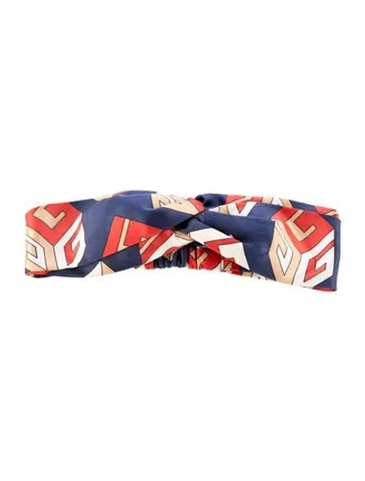 Pre-owned Gucci Pattern Print Fabric Headband