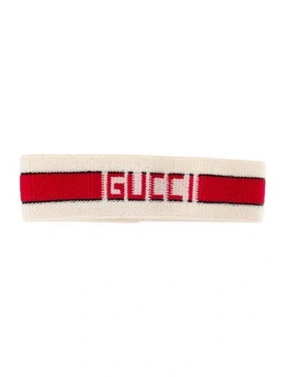 Pre-owned Gucci Pattern Print Headband In Neutral