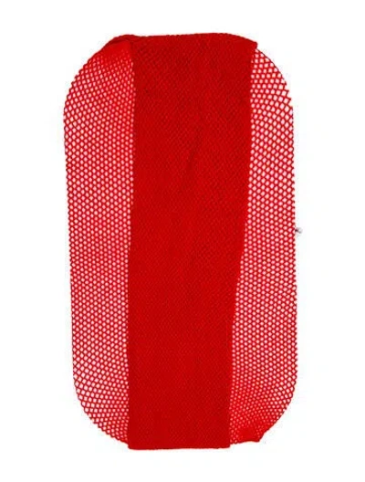 Pre-owned Gucci Pattern Print Tights In Red