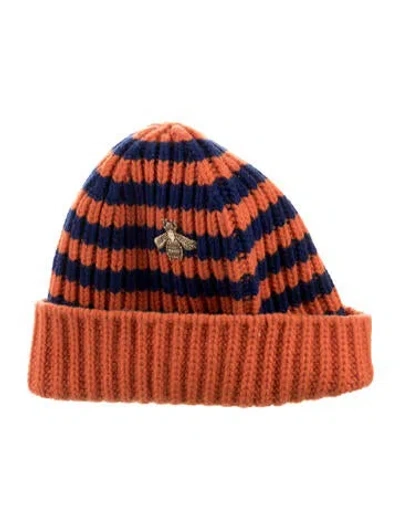 Pre-owned Gucci Pattern Print Wool Knit Beanie W/tags In Multi