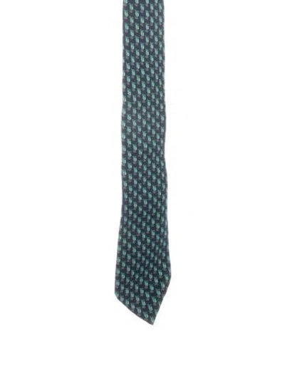 Pre-owned Gucci Pattern Printed Silk Tie In Multi