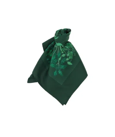 Gucci Pattern Scarf In Green